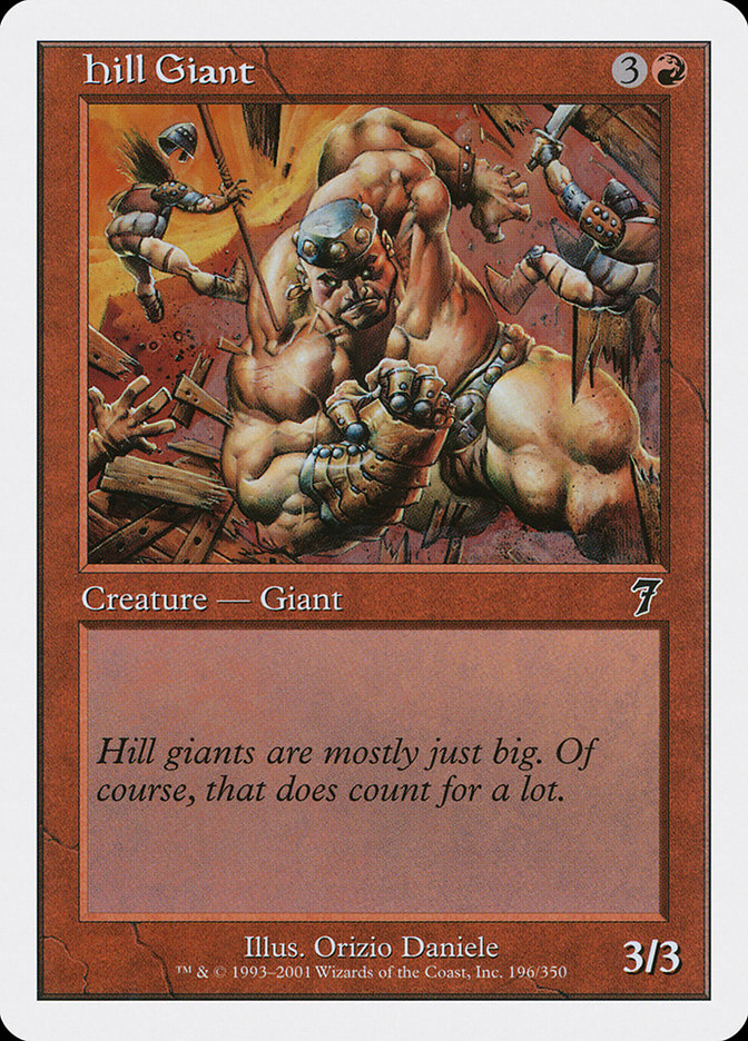 Hill Giant (196) [Seventh Edition] | Odin's Place
