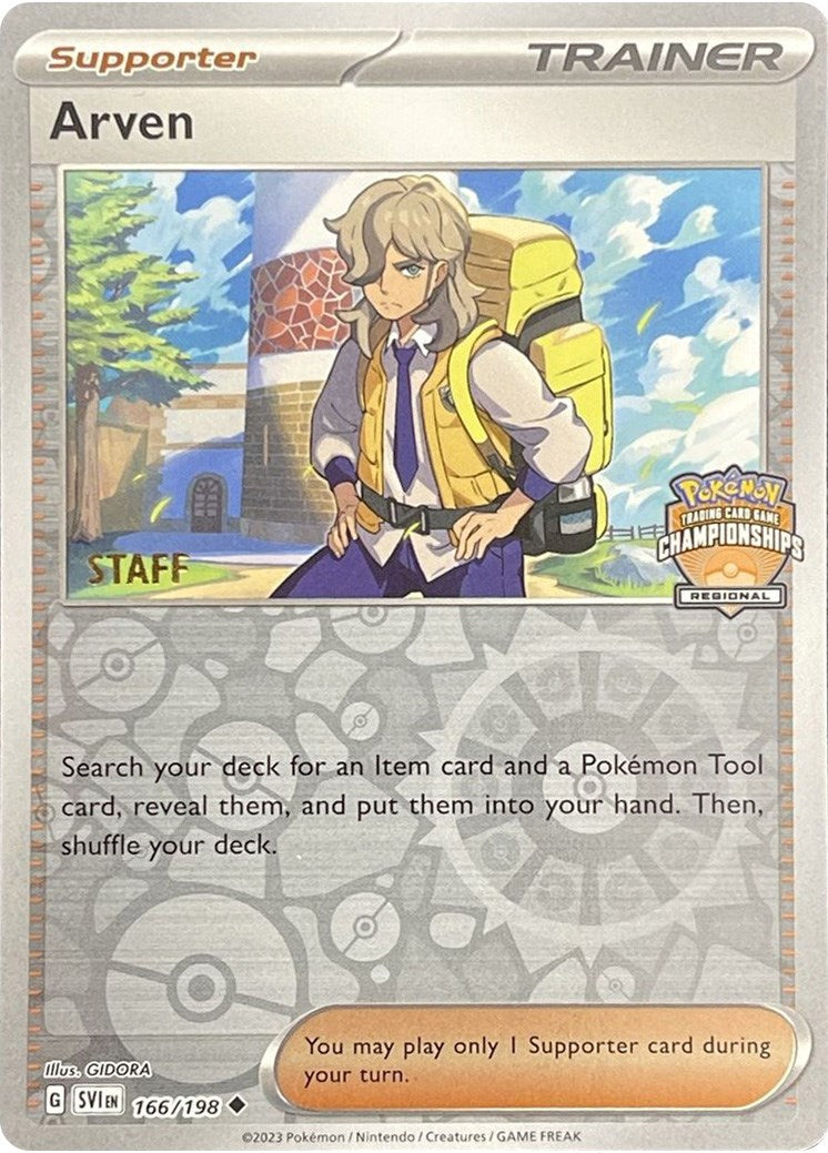 Arven (166/198) (Staff Regional Championships) [League & Championship Cards] | Odin's Place