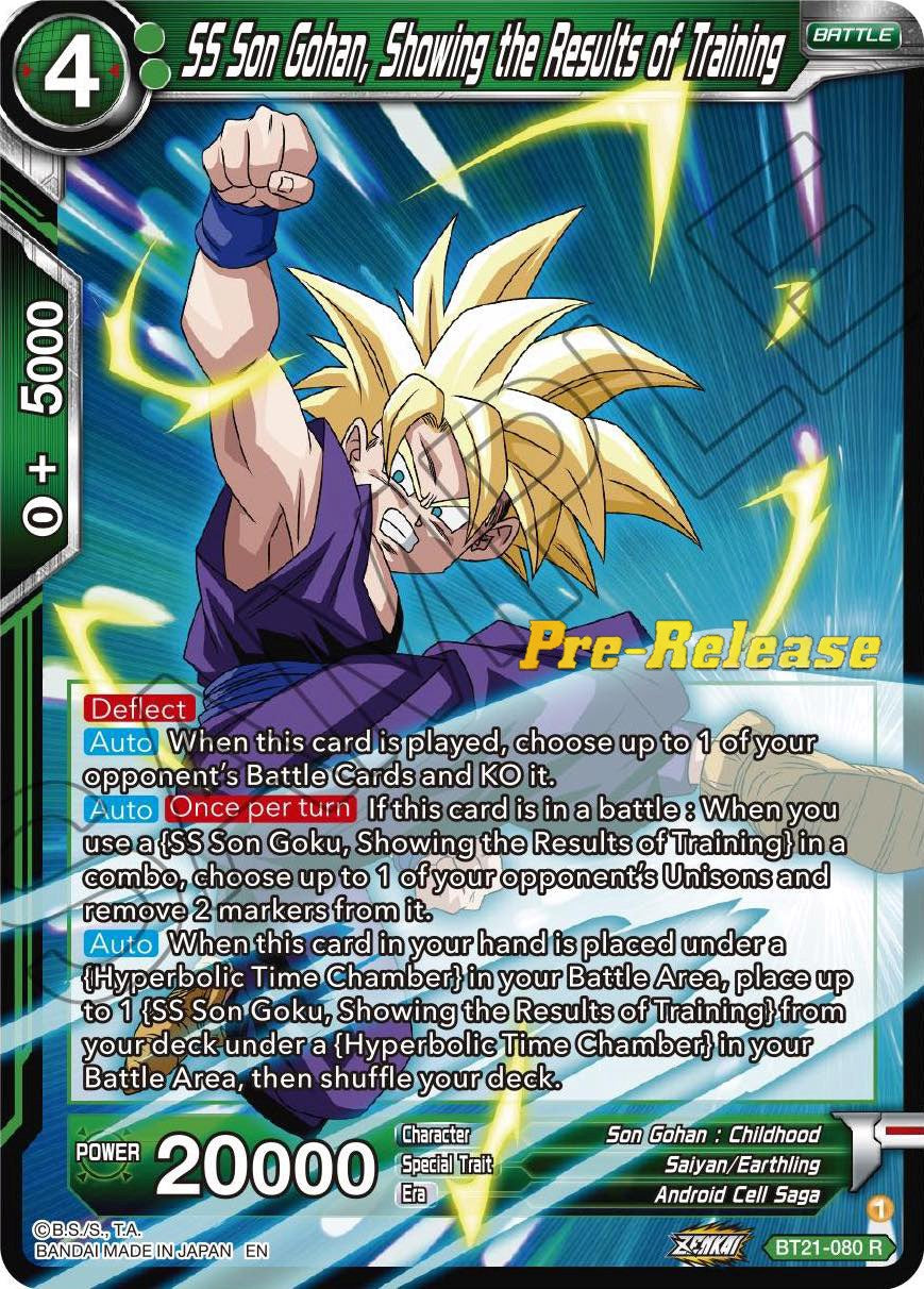 SS Son Gohan, Showing the Results of Training (BT21-080) [Wild Resurgence Pre-Release Cards] | Odin's Place