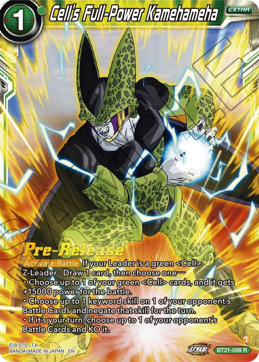 Cell's Full-Power Kamehameha (BT21-098) [Wild Resurgence Pre-Release Cards] | Odin's Place