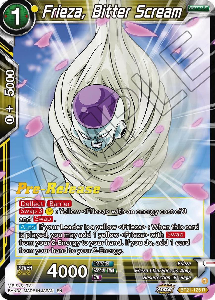 Frieza, Bitter Scream (BT21-125) [Wild Resurgence Pre-Release Cards] | Odin's Place