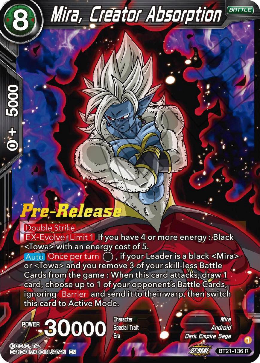 Mira, Creator Absorption (BT21-136) [Wild Resurgence Pre-Release Cards] | Odin's Place