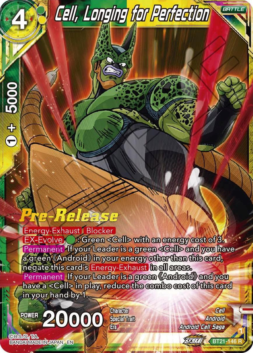 Cell, Longing for Perfection (BT21-146) [Wild Resurgence Pre-Release Cards] | Odin's Place