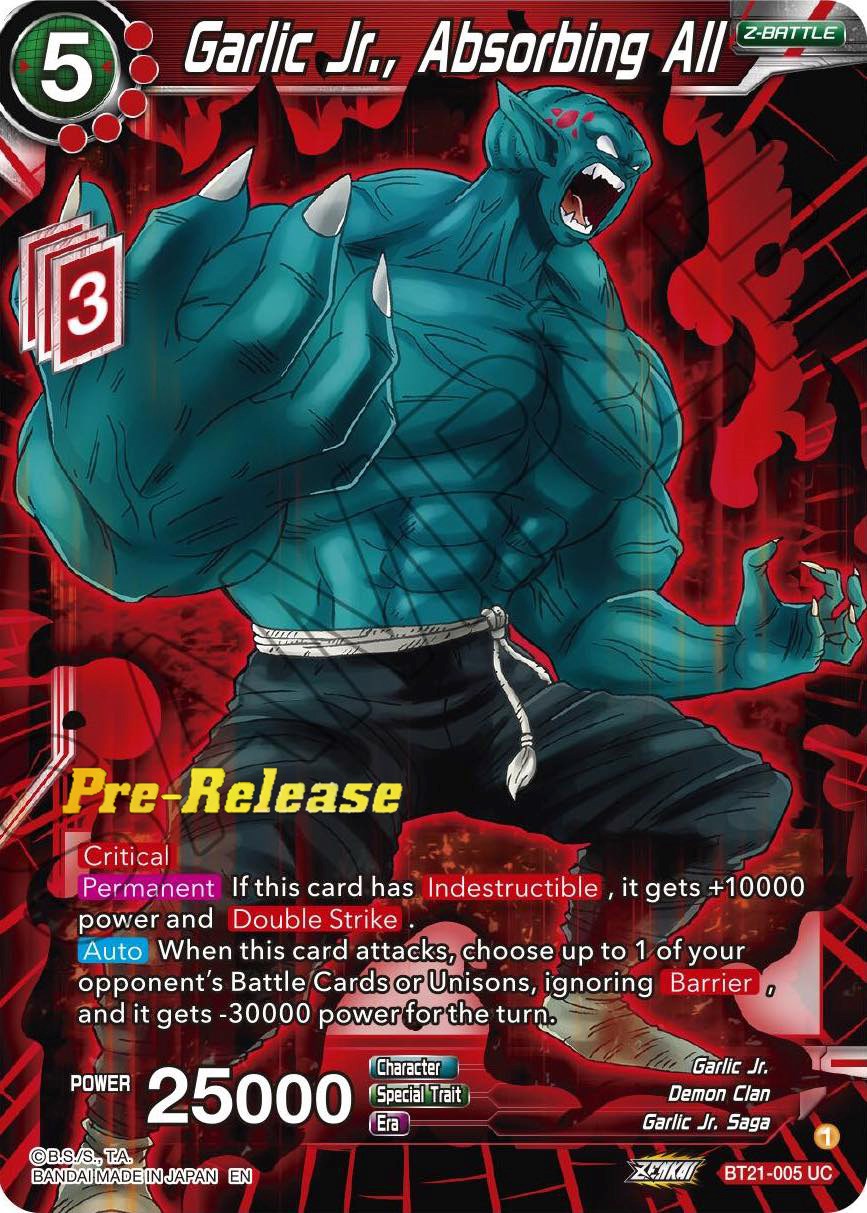 Garlic Jr., Absorbing All (BT21-005) [Wild Resurgence Pre-Release Cards] | Odin's Place