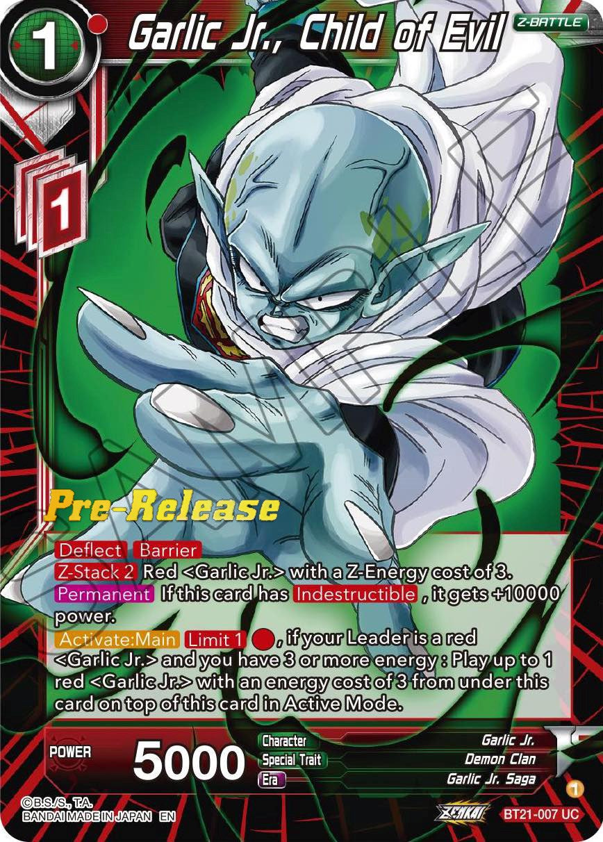 Garlic Jr., Child of Evil (BT21-007) [Wild Resurgence Pre-Release Cards] | Odin's Place
