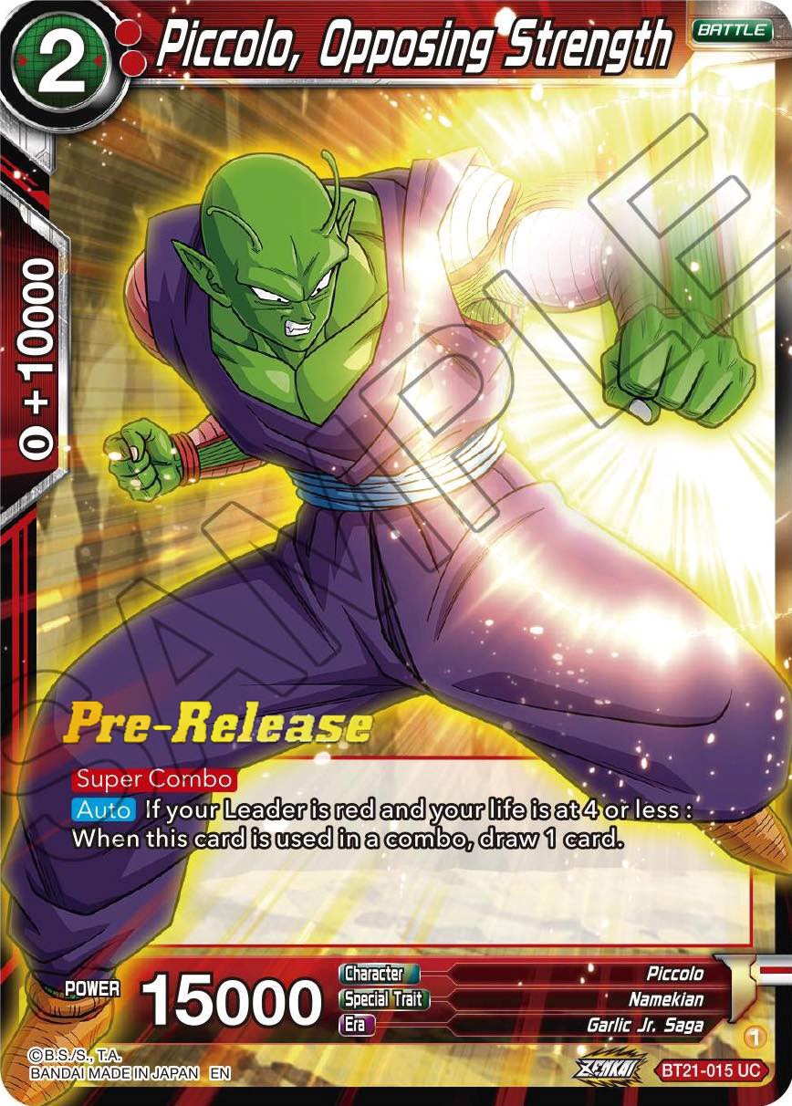 Piccolo, Opposing Strength (BT21-015) [Wild Resurgence Pre-Release Cards] | Odin's Place