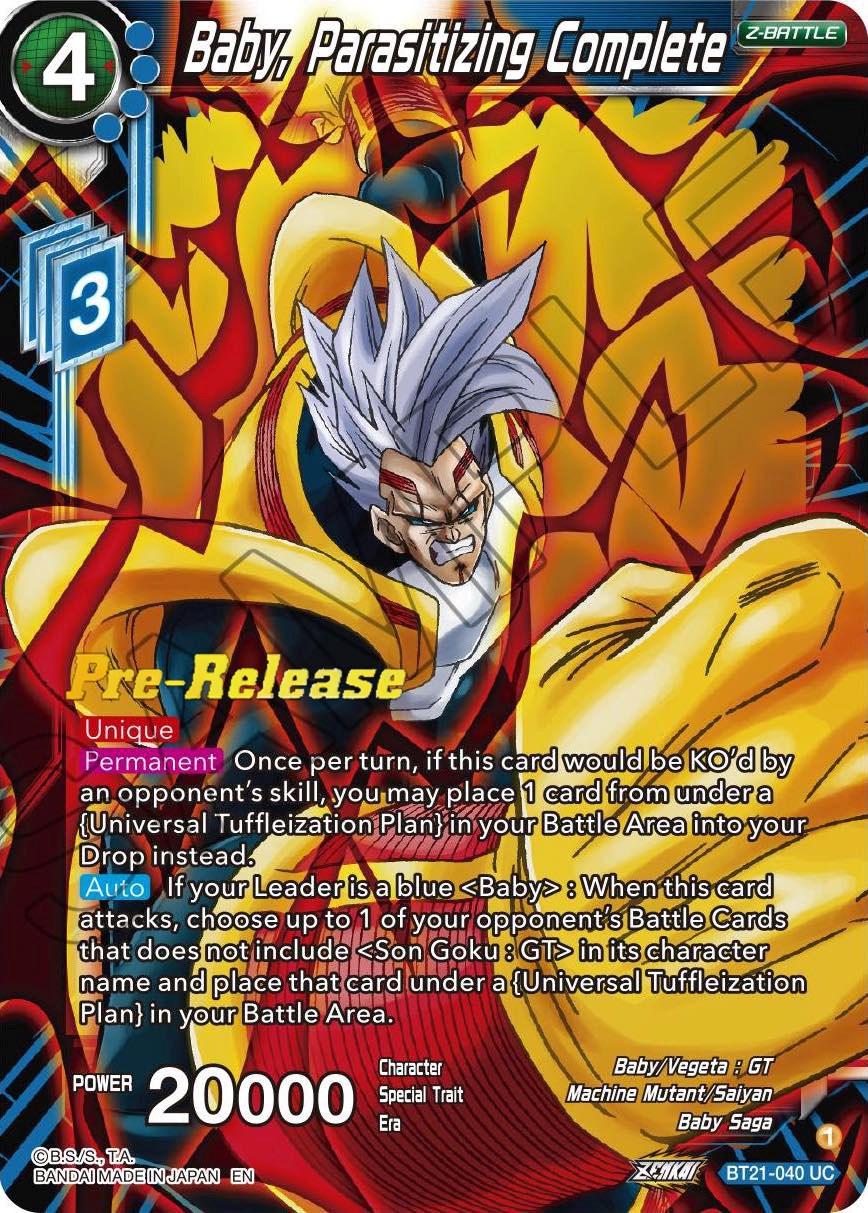 Baby, Parasitizing Complete (BT21-040) [Wild Resurgence Pre-Release Cards] | Odin's Place