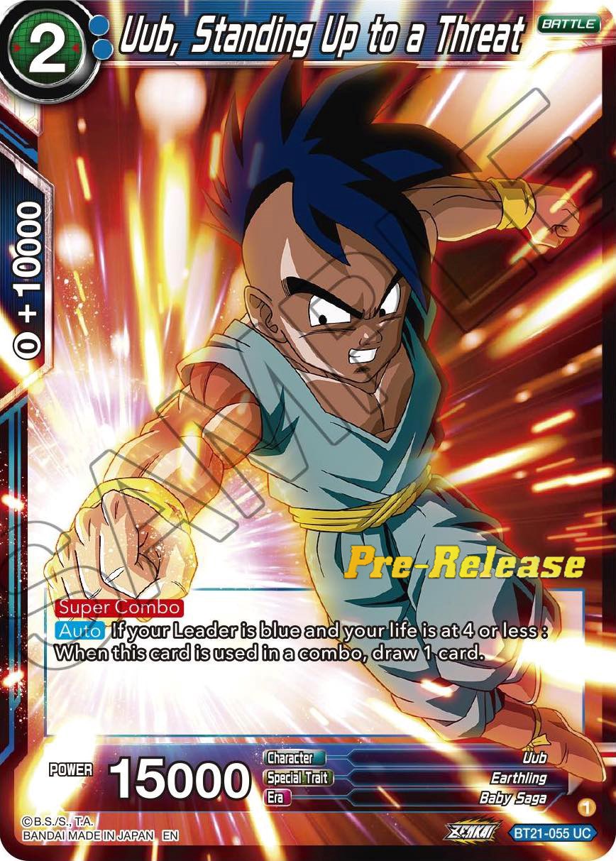 Uub, Standing Up to a Threat (BT21-055) [Wild Resurgence Pre-Release Cards] | Odin's Place