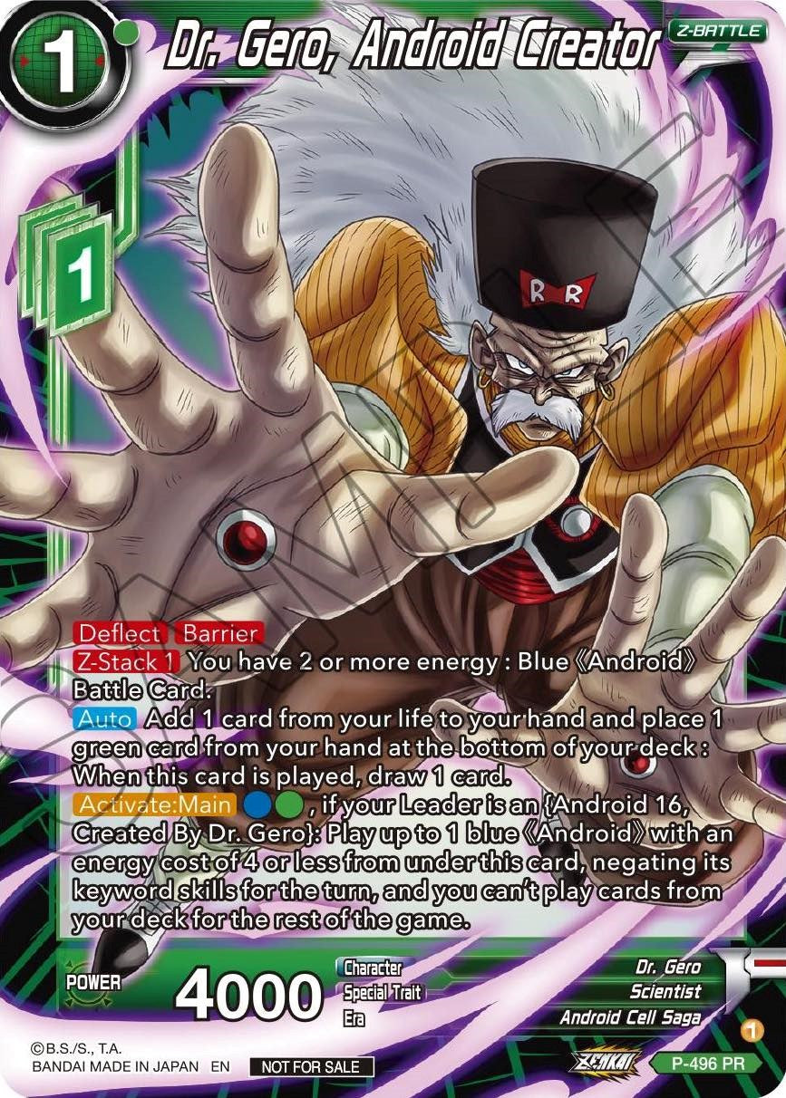 Dr. Gero, Android Creator (P-496) [Promotion Cards] | Odin's Place