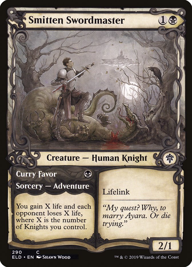 Smitten Swordmaster // Curry Favor (Showcase) [Throne of Eldraine] | Odin's Place