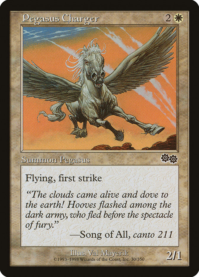 Pegasus Charger (30) [Urza's Saga] | Odin's Place
