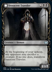 Innocent Traveler // Malicious Invader (Showcase Fang Frame) [Innistrad: Crimson Vow] | Odin's Place