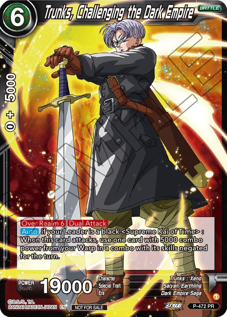 Trunks, Challenging the Dark Empire (Z03 Dash Pack) (P-472) [Promotion Cards] | Odin's Place