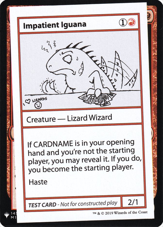 Impatient Iguana [Mystery Booster Playtest Cards] | Odin's Place