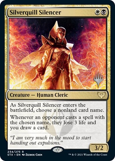 Silverquill Silencer (Promo Pack) [Strixhaven: School of Mages Promos] | Odin's Place