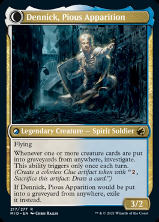 Dennick, Pious Apprentice // Dennick, Pious Apparition [Innistrad: Midnight Hunt] | Odin's Place