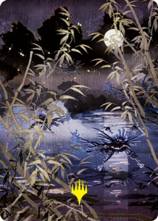 Swamp Art Card (Gold-Stamped Signature) [Kamigawa: Neon Dynasty Art Series] | Odin's Place