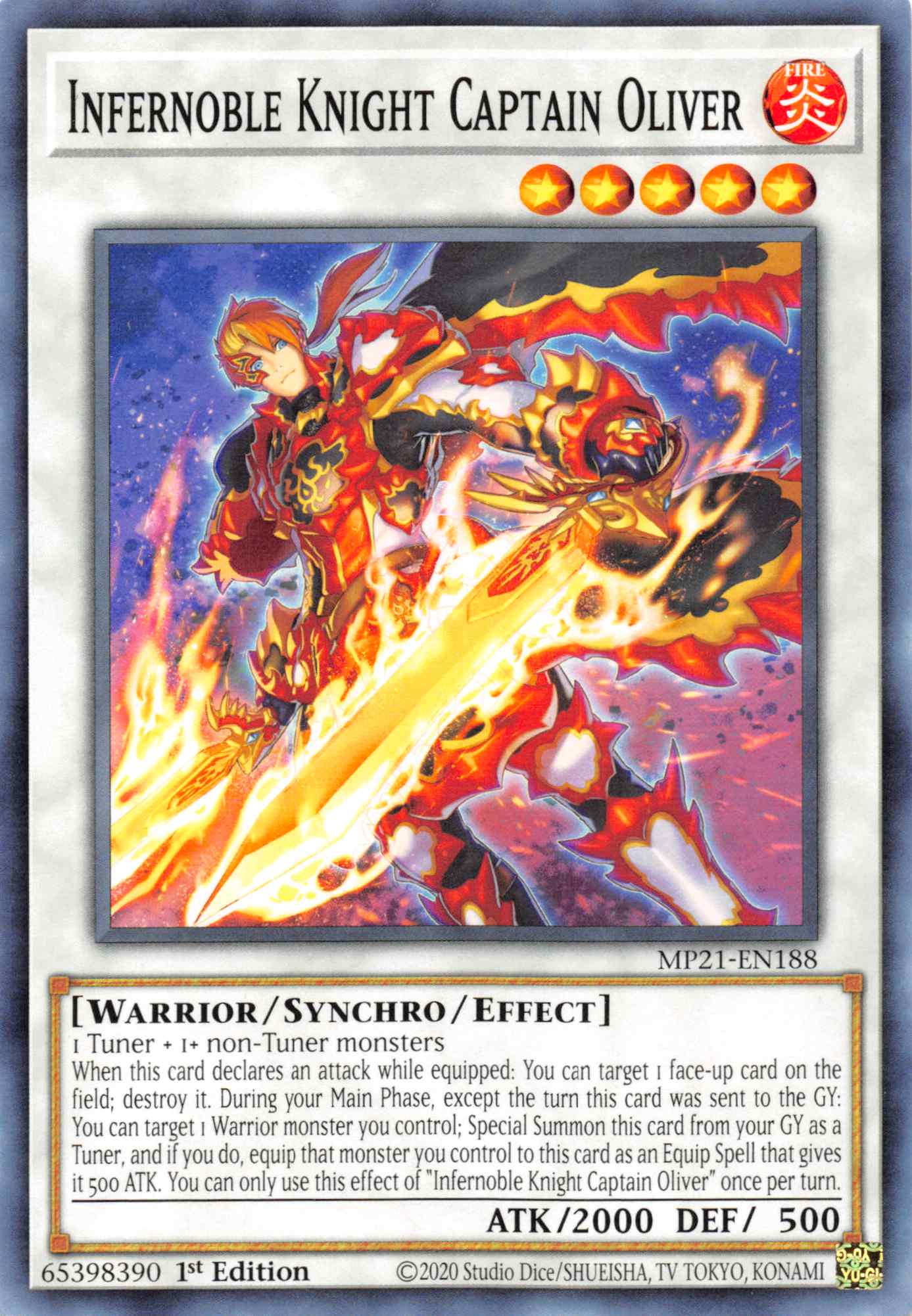 Infernoble Knight Captain Oliver [MP21-EN188] Common | Odin's Place