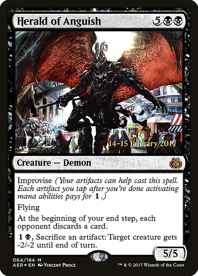 Herald of Anguish (64) [Aether Revolt Prerelease Promos] | Odin's Place
