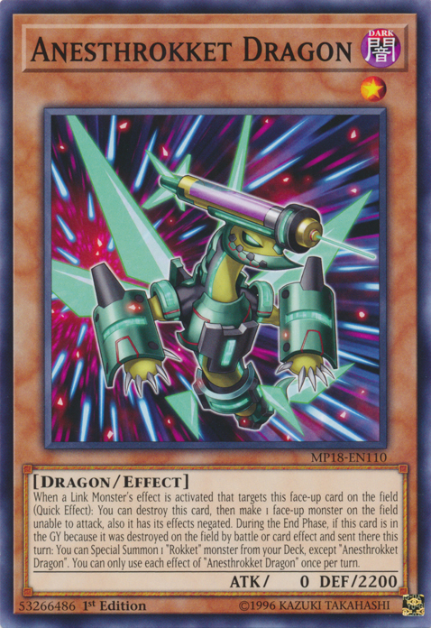Anesthrokket Dragon [MP18-EN110] Common | Odin's Place