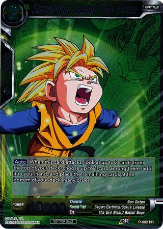 Scrambling Assault Son Goten (Event Pack 2 - 2018) (P-062_PR) [Promotion Cards] | Odin's Place