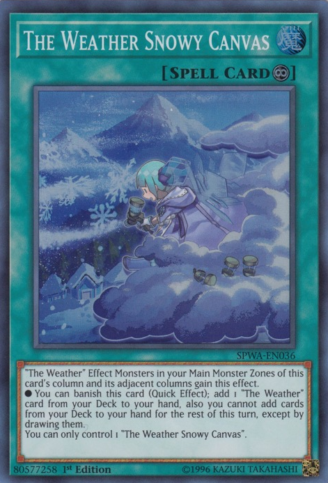 The Weather Snowy Canvas [SPWA-EN036] Super Rare | Odin's Place