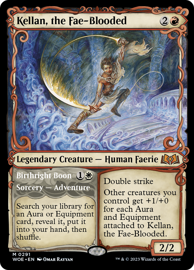Kellan, the Fae-Blooded // Birthright Boon (Showcase) [Wilds of Eldraine] | Odin's Place