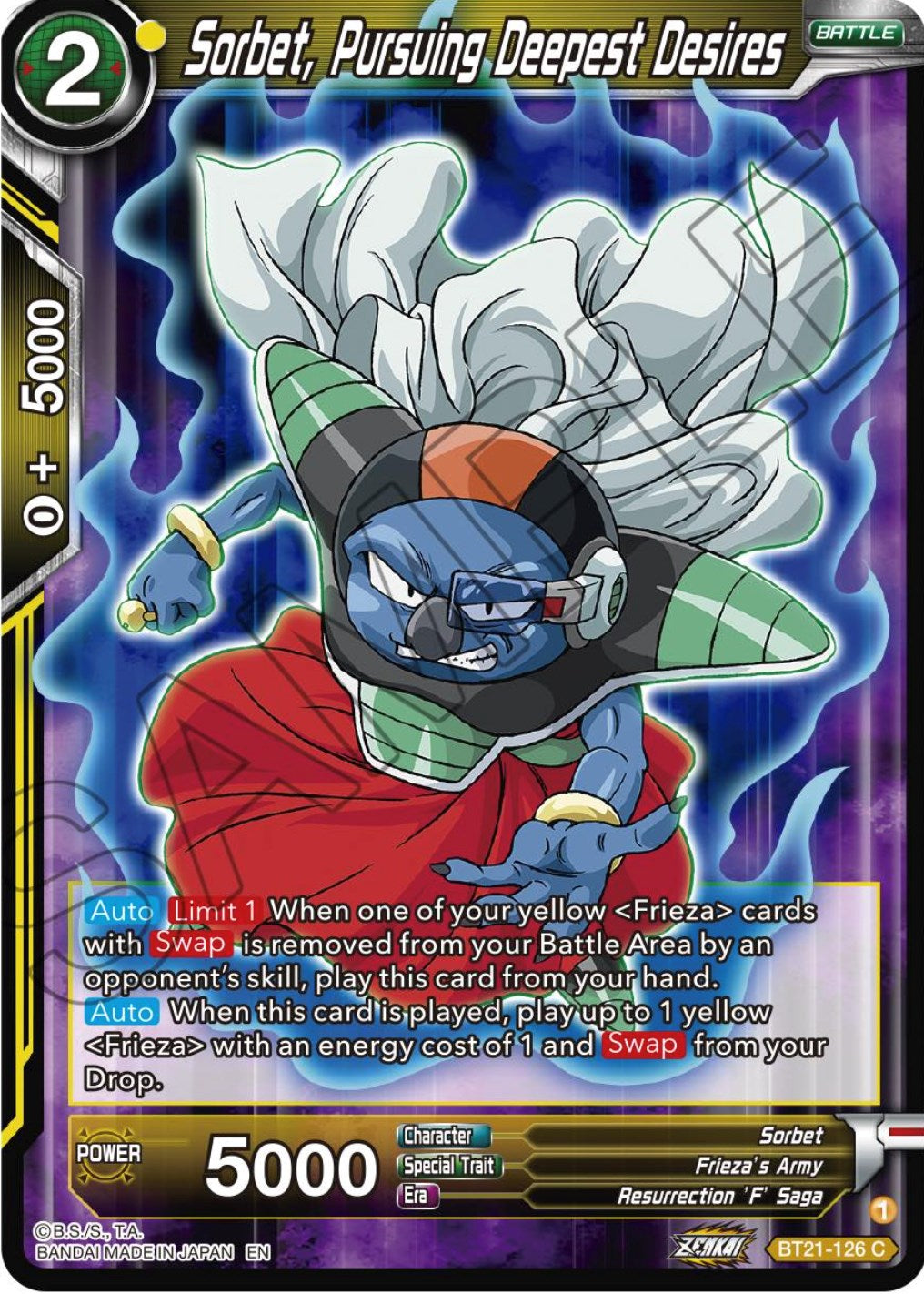 Sorbet, Pursuing Deepest Desires (BT21-126) [Wild Resurgence] | Odin's Place