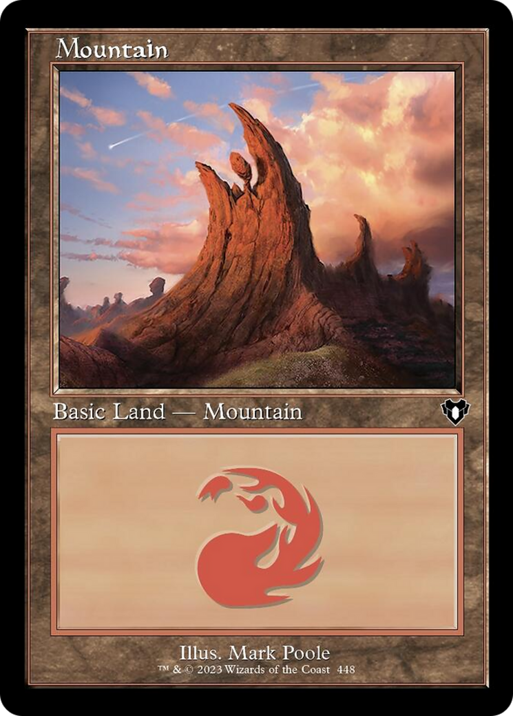 Mountain (448) (Retro) [Commander Masters] | Odin's Place