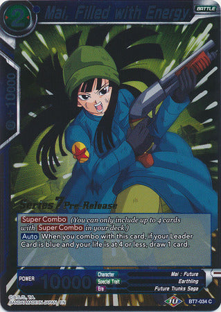 Mai, Filled with Energy (BT7-034_PR) [Assault of the Saiyans Prerelease Promos] | Odin's Place
