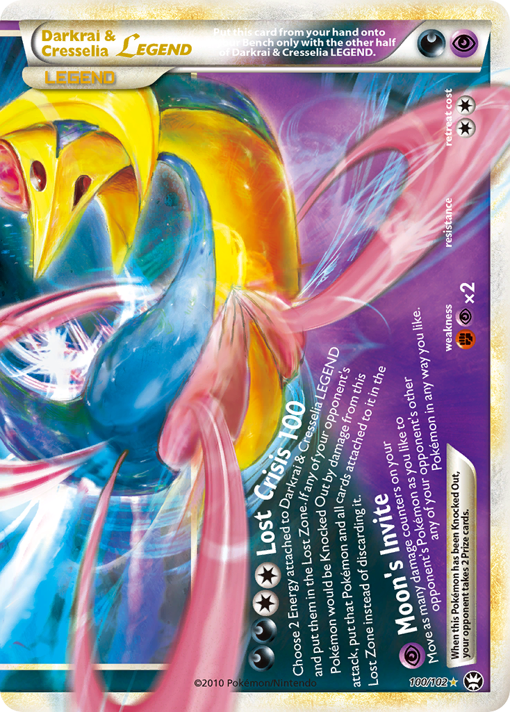 Darkrai & Cresselia LEGEND Bottom (100/102) [HeartGold & SoulSilver: Triumphant] | Odin's Place