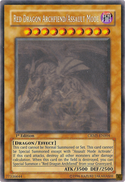 Red Dragon Archfiend/Assault Mode [CRMS-EN004] Ghost Rare | Odin's Place