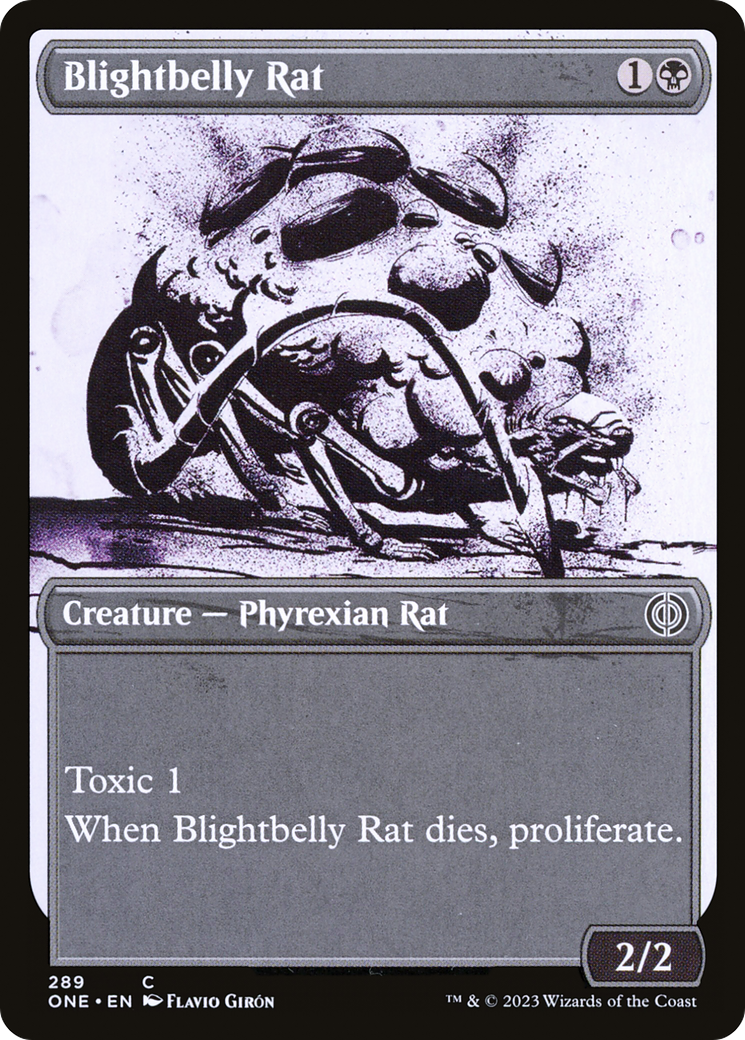 Blightbelly Rat (Showcase Ichor) [Phyrexia: All Will Be One] | Odin's Place