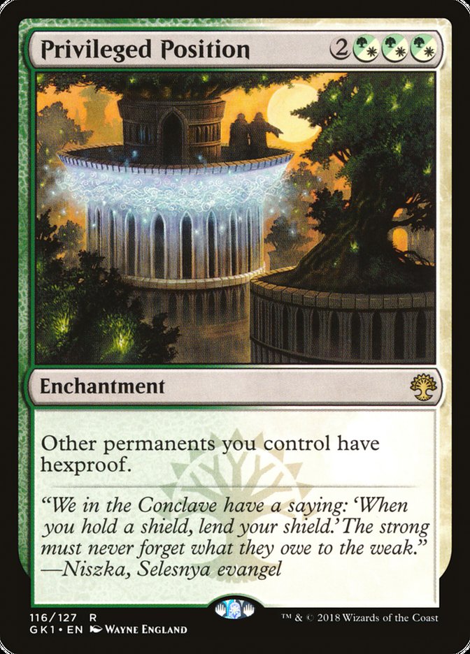 Privileged Position (116) [Guilds of Ravnica Guild Kit] | Odin's Place