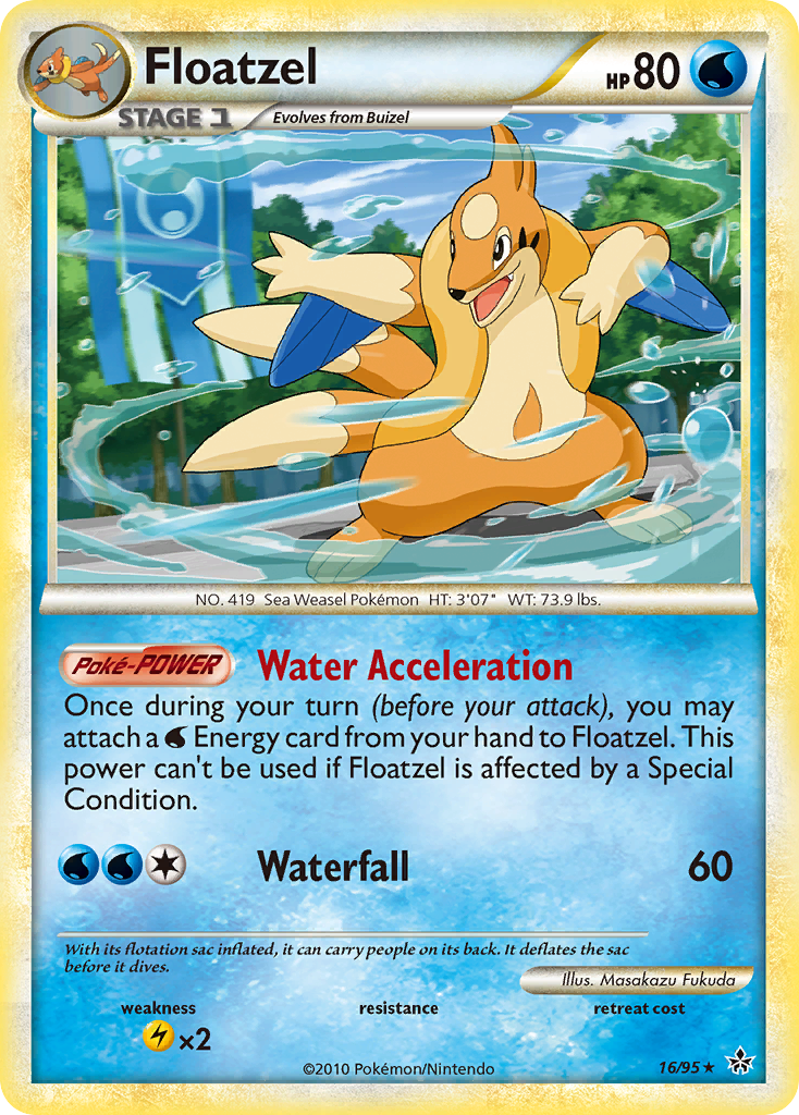 Floatzel (16/95) [HeartGold & SoulSilver: Unleashed] | Odin's Place