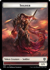 Soldier (007) // Angel Double-Sided Token [Phyrexia: All Will Be One Commander Tokens] | Odin's Place