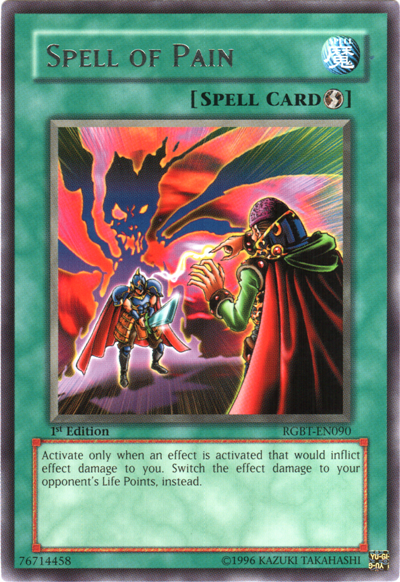 Spell of Pain [RGBT-EN090] Rare | Odin's Place