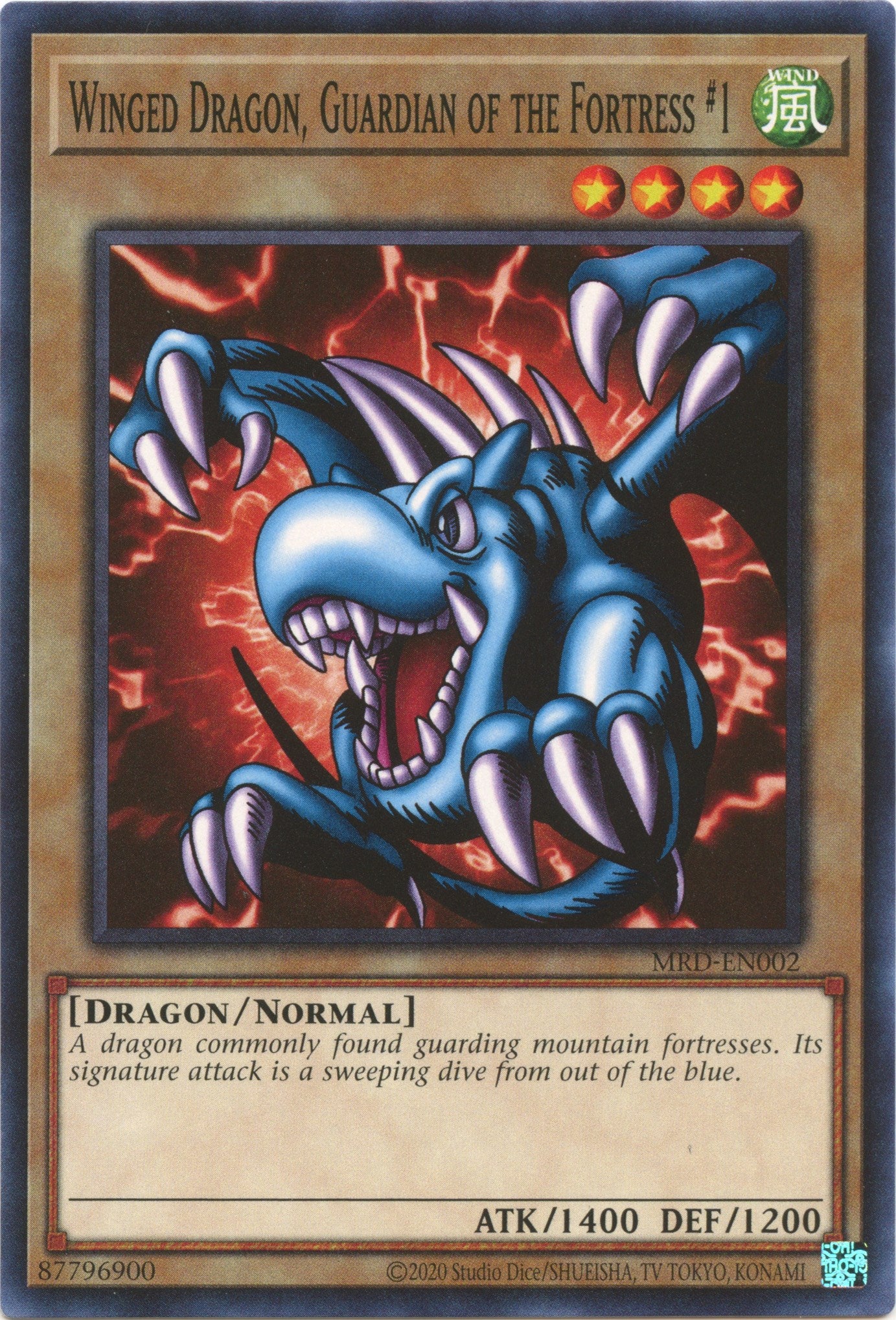 Winged Dragon, Guardian of the Fortress #1 (25th Anniversary) [MRD-EN002] Common | Odin's Place