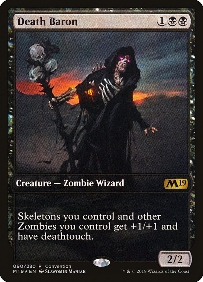 Death Baron (90) (Convention) (Full Art) [Core Set 2019 Promos] | Odin's Place