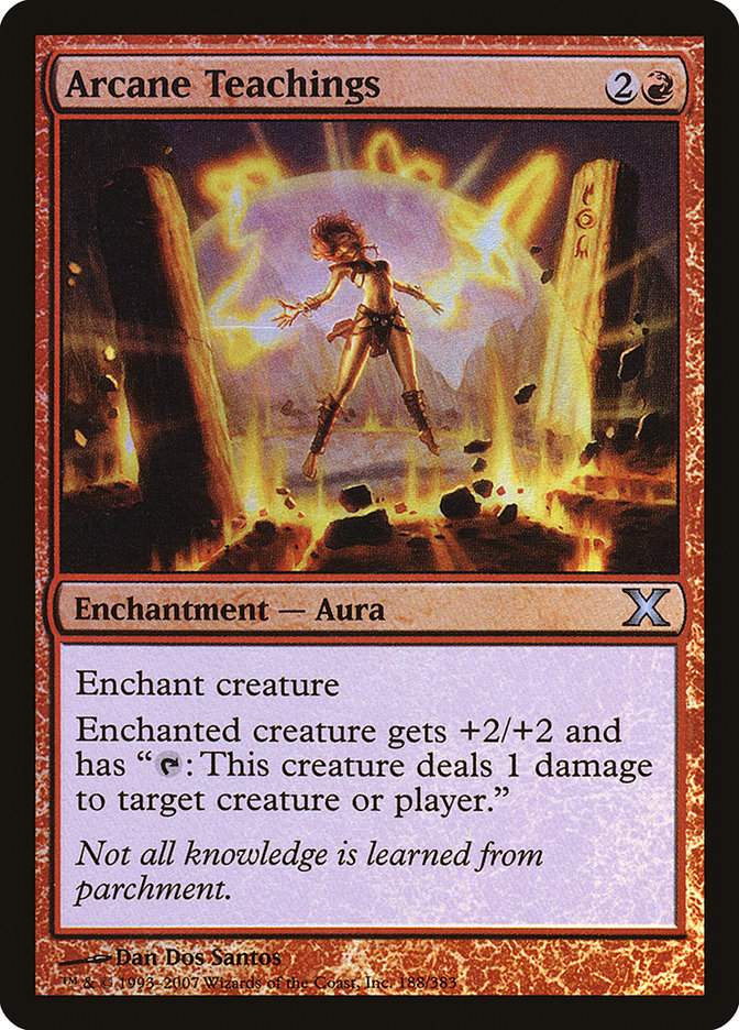 Arcane Teachings (Premium Foil) [Tenth Edition] | Odin's Place