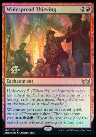 Widespread Thieving [Streets of New Capenna Prerelease Promos] | Odin's Place
