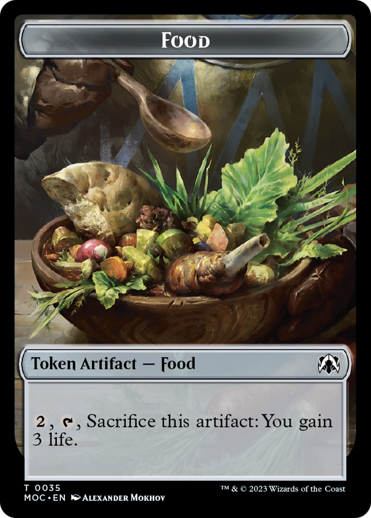 Food // Replicated Ring Double-Sided Token [March of the Machine Commander Tokens] | Odin's Place