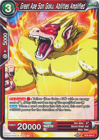 Great Ape Son Goku, Abilities Amplified (BT8-004) [Malicious Machinations] | Odin's Place