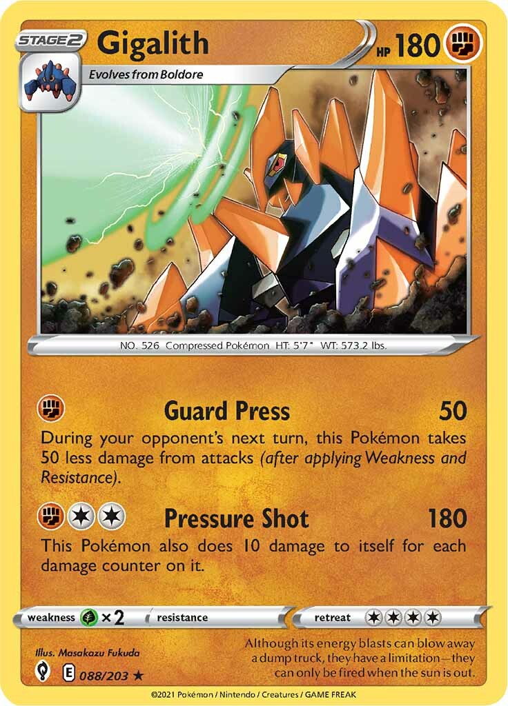 Gigalith (088/203) [Sword & Shield: Evolving Skies] | Odin's Place