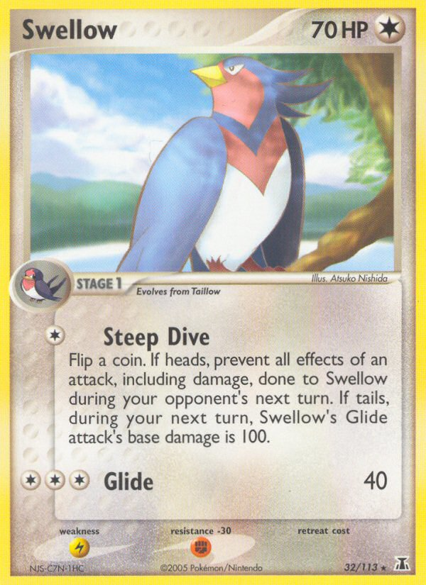Swellow (32/113) [EX: Delta Species] | Odin's Place