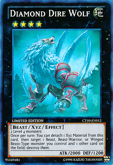 Diamond Dire Wolf [CT10-EN012] Super Rare | Odin's Place