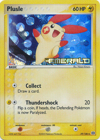 Plusle (39/106) (Stamped) [EX: Emerald] | Odin's Place