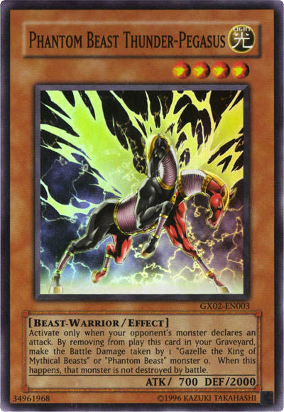 Phantom Beast Thunder-Pegasus [GX02-EN003] Super Rare | Odin's Place