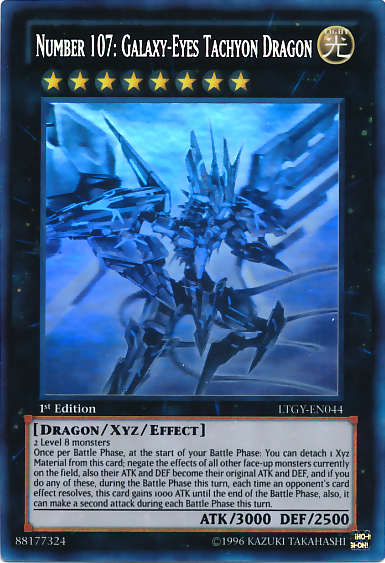 Number 107: Galaxy-Eyes Tachyon Dragon [LTGY-EN044] Ghost Rare | Odin's Place