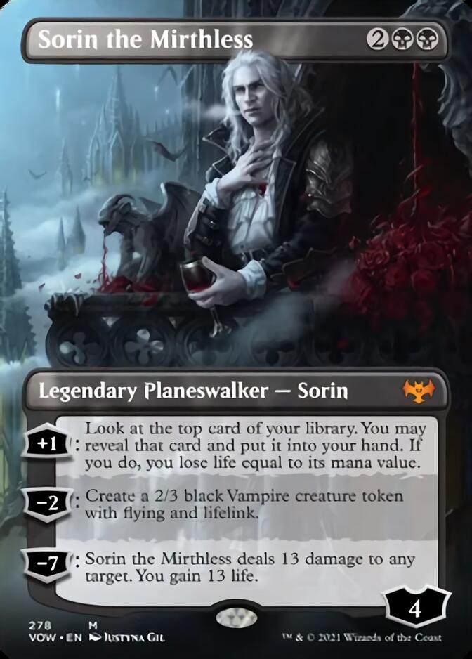 Sorin the Mirthless (Borderless) [Innistrad: Crimson Vow] | Odin's Place